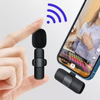Lavalier Microphone Wireless Audio Video Recording Mini Mic For Android/iPhone