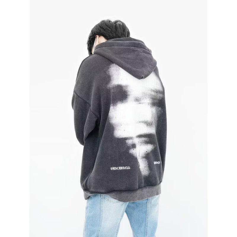 Oversized American Style Letter Hoodie Jacket (Couples)