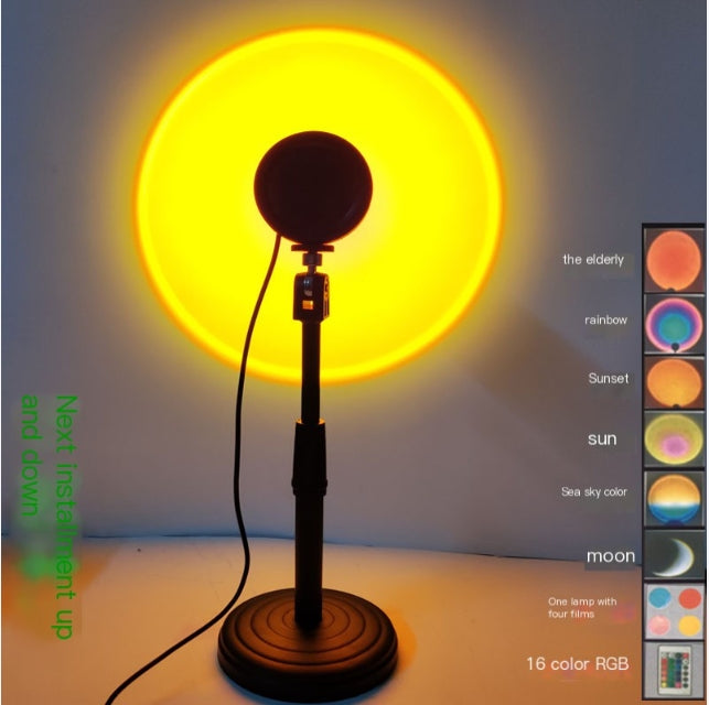 RGB Sunset Projection Lamp for Ambient Lighting