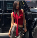 Flowing Ribbon Sleeveless Top for Women