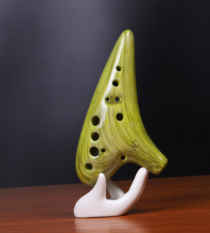 Wood Grain 12-Hole Ocarina Professional Edition