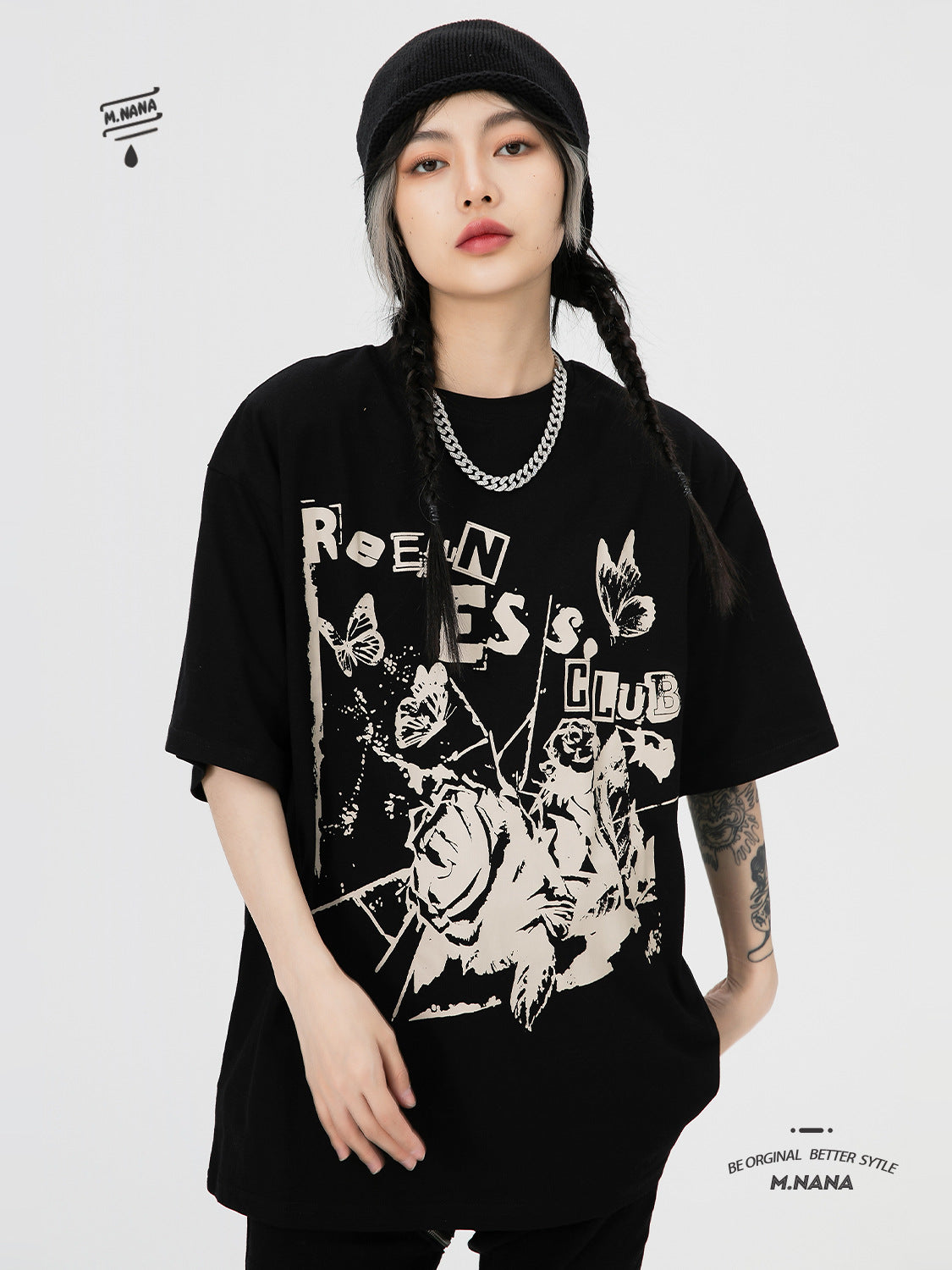 Vintage American Style Printed T-Shirt for Women