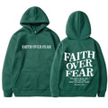 FAITH over FEAR Print Hoodies for Men Women Casual Long Sleeve Hooded Sweatshirts Hip Hop Harajuku Hoodie Y2K Men Tops Hoodie