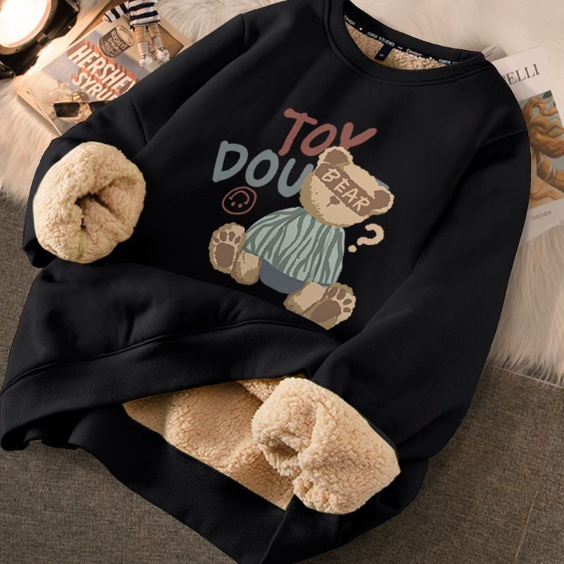 Thick Printed Sweater for Women