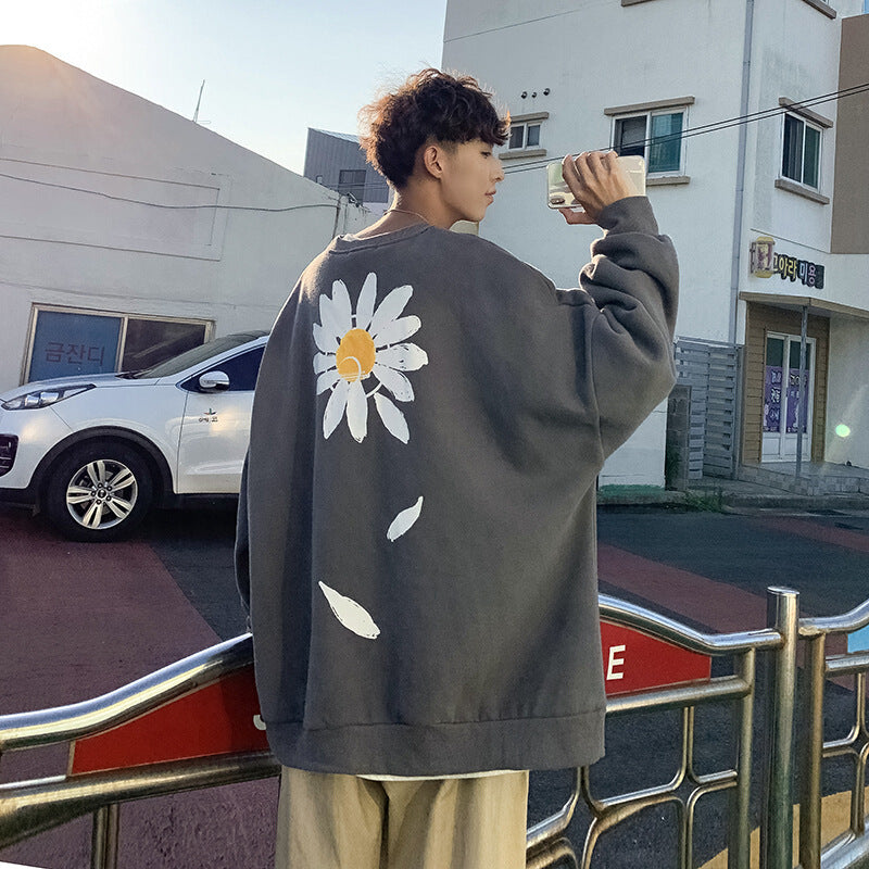 Chrysanthemum Hoodie Couple Hip Hop Jacket