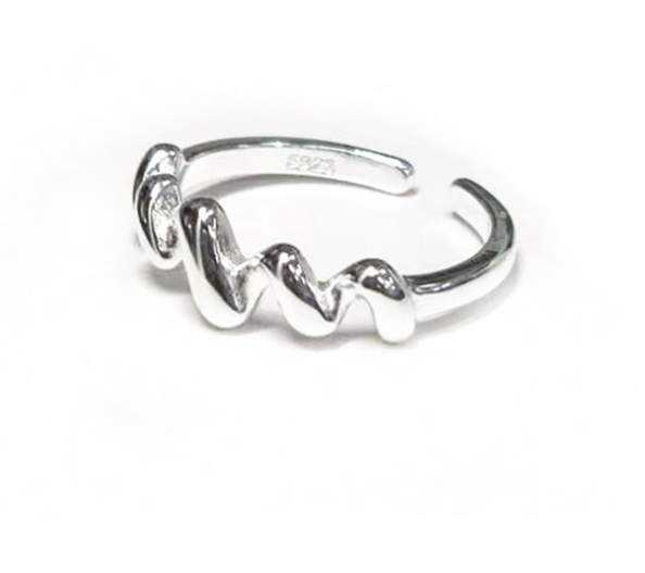 Wavy Open Ring - Korean Style Ring