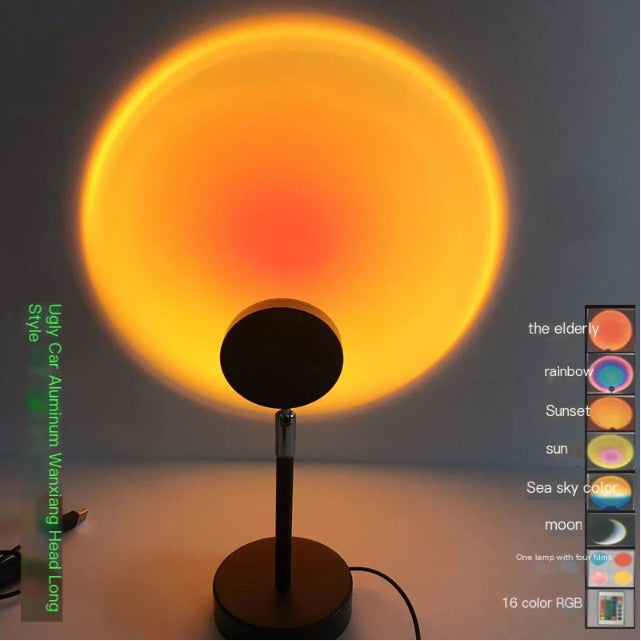 RGB Sunset Projection Lamp for Ambient Lighting