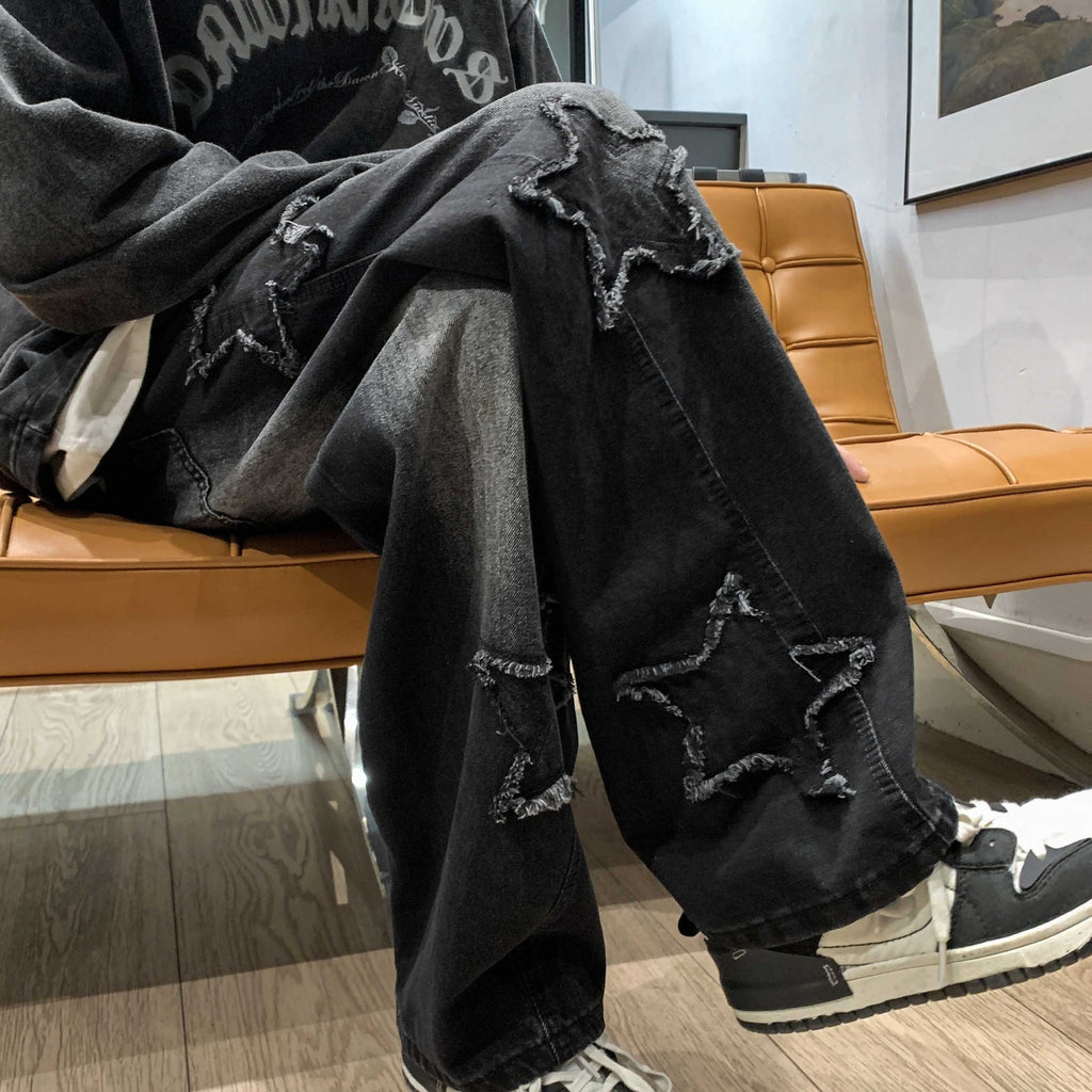 Men's Flared Loose Straight-Leg Pants