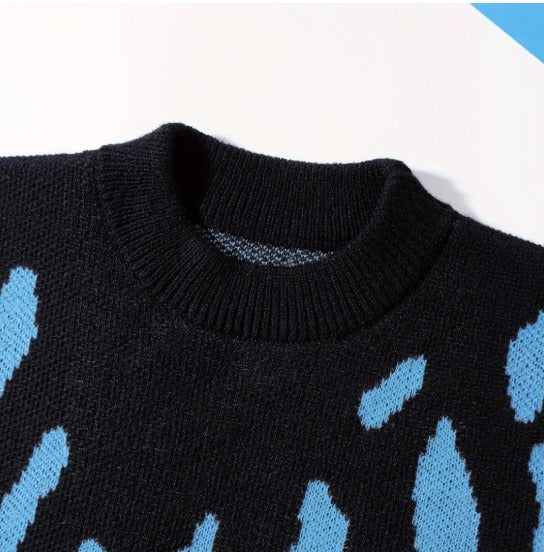 Loose Crew Neck Knit Sweater