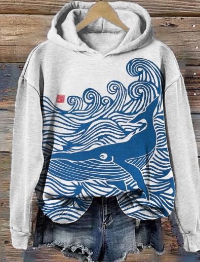 Oversized Women's Casual Hoodie with Hood