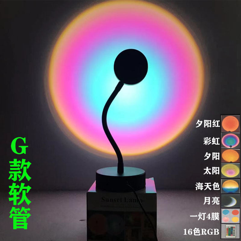 RGB Sunset Projection Lamp for Ambient Lighting