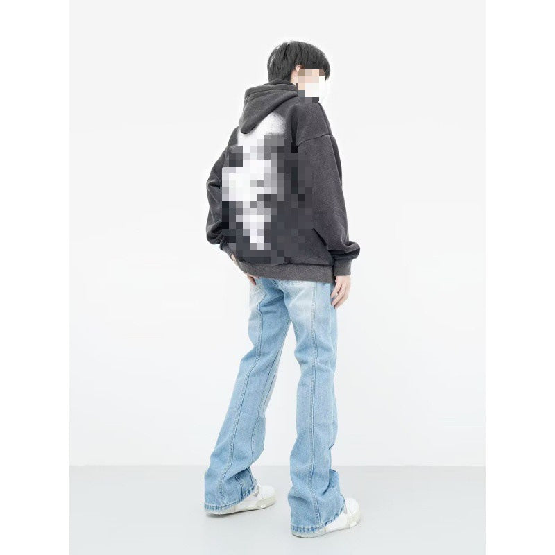Oversized American Style Letter Hoodie Jacket (Couples)
