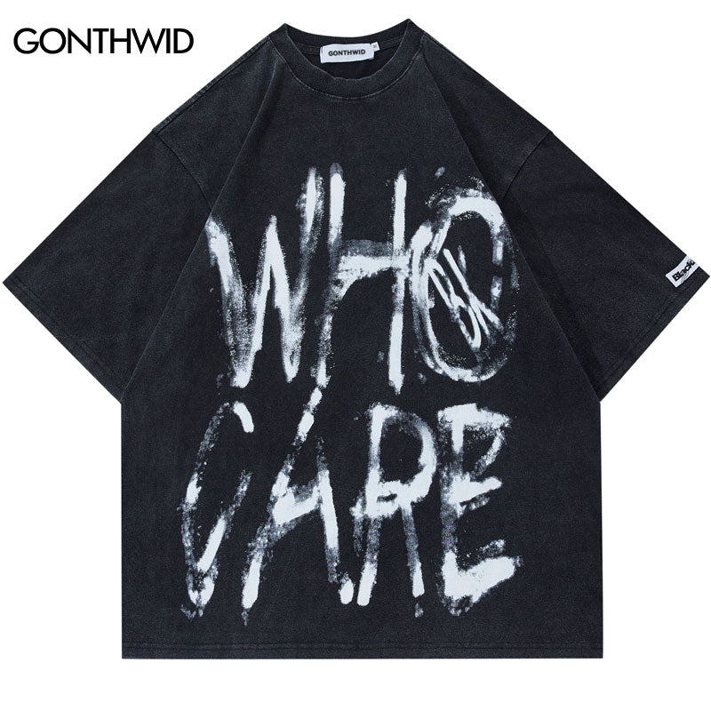 Vintage Punk Oversized Graphic T-Shirt for Men