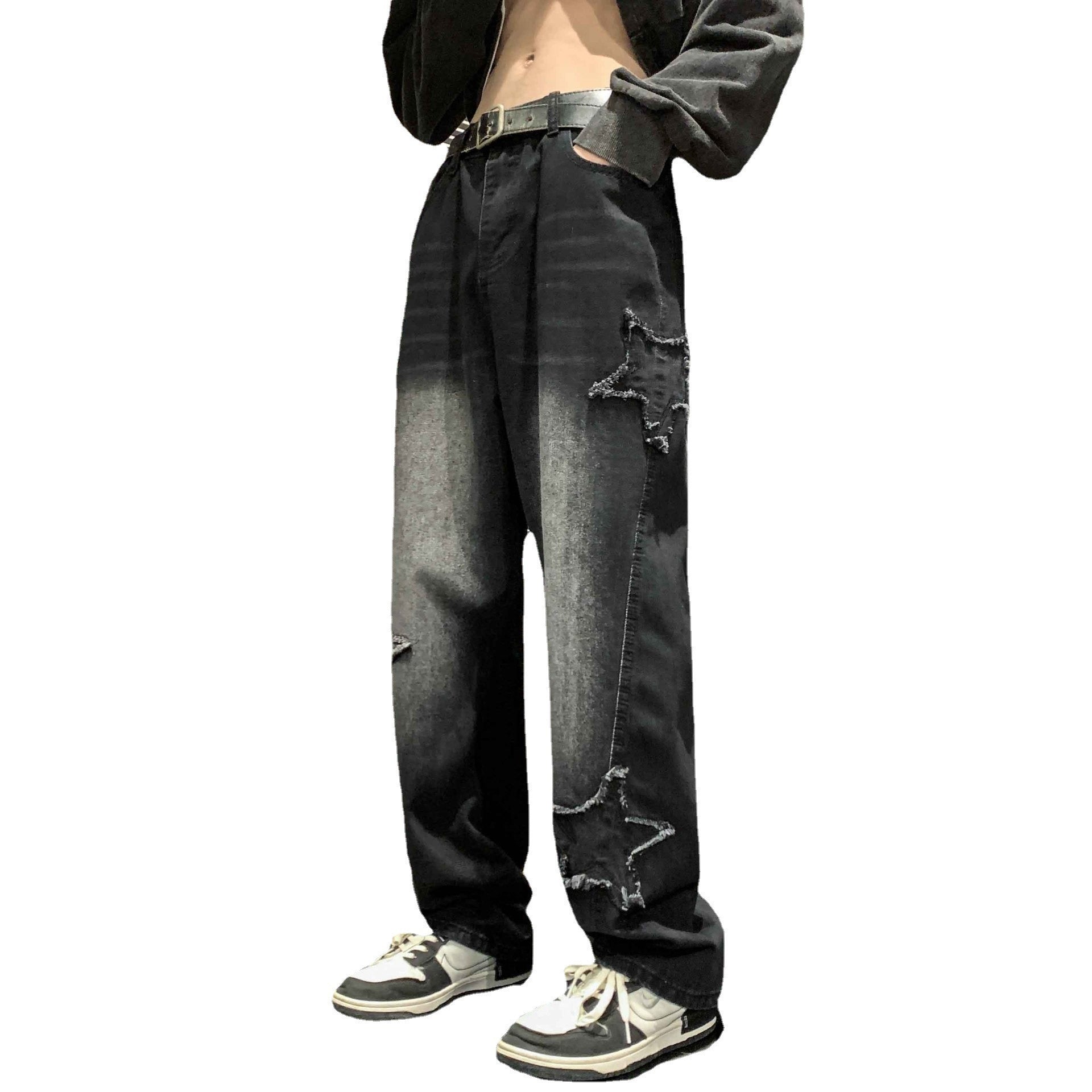 Men's Flared Loose Straight-Leg Pants