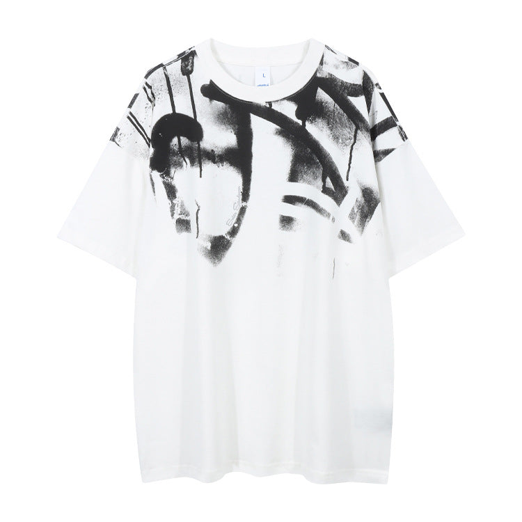 OVDY 2023 Summer Vintage Graphic Cotton T-Shirt