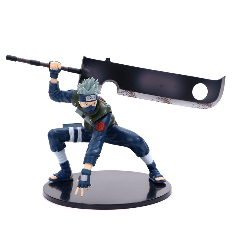 Naruto Kakashi Figurine with Sword Accessories
