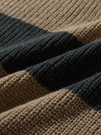 New Loose Bottoming Sweater Casual Versatile Striped Pullover Men'S round Neck Sweater