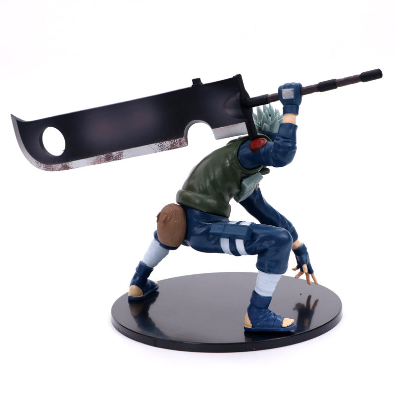Naruto Kakashi Figurine with Sword Accessories