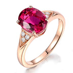 Tourmaline Gemstone Simulation Ring