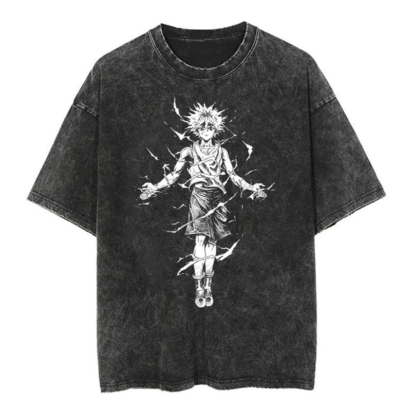 Japanese Vintage Oversized Cartoon T-Shirt (Loose Fit)