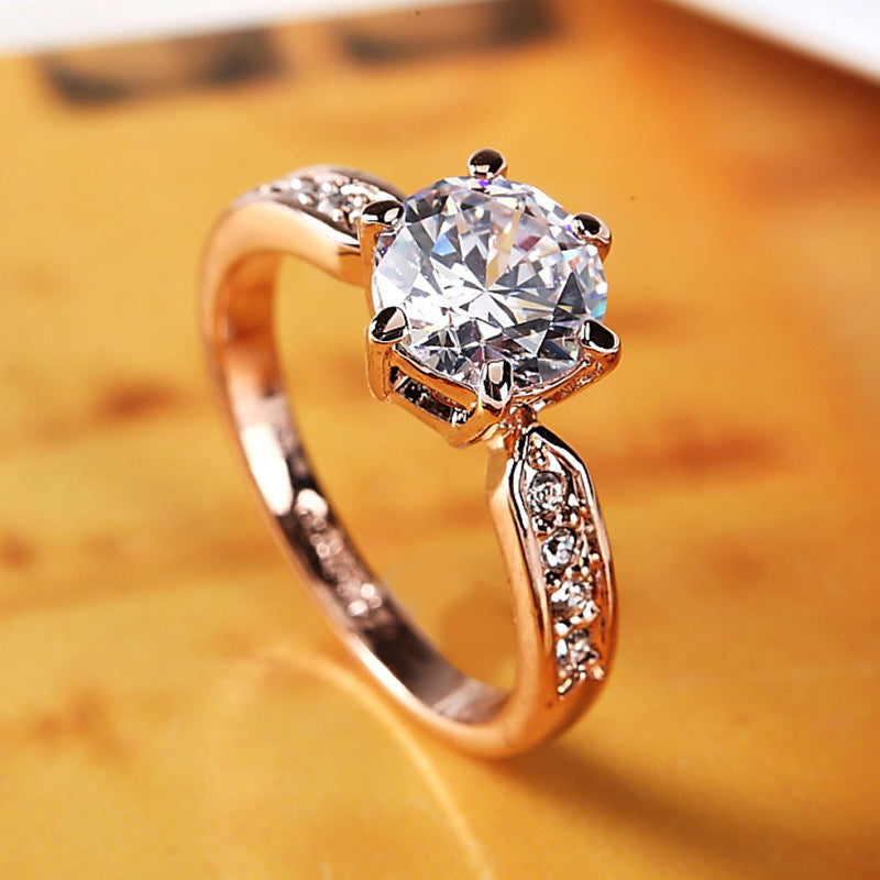 Crystal Zircon Ring, Zircon Ring, Ring