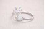 Fox Ring, Copper Animal Fox Adjustable Ring