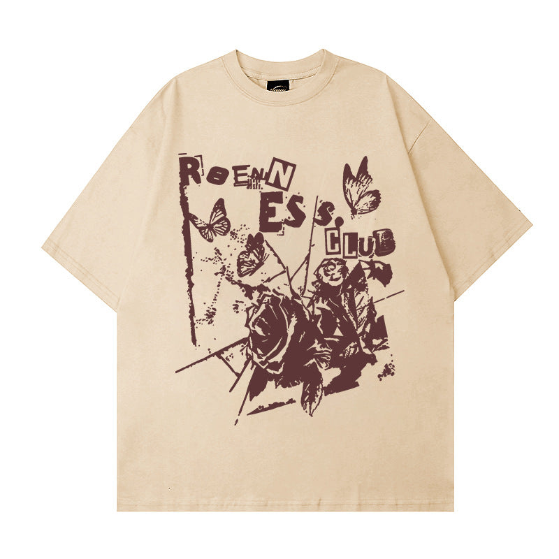 Vintage American Style Printed T-Shirt for Women