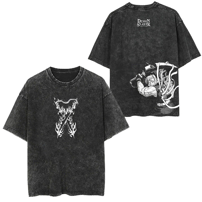 Japanese Vintage Oversized Cartoon T-Shirt (Loose Fit)