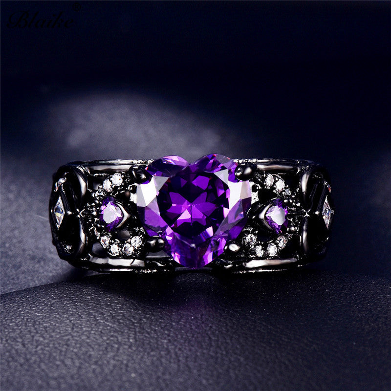 Heart Ring with Angel Wings for Women