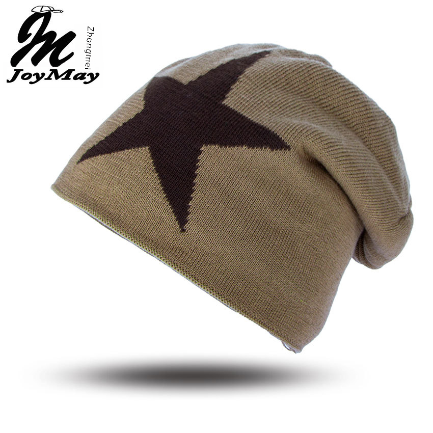 Korean Style Knitted Winter Beanie with Star Design
