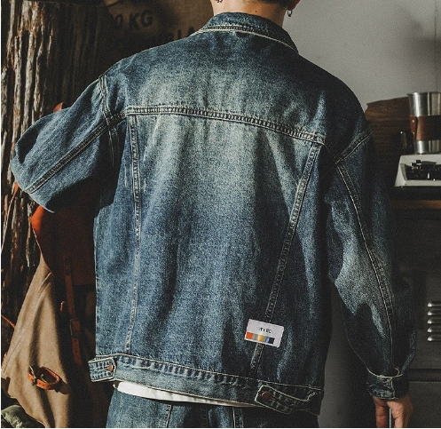 Men's Vintage Washed Denim Jacket