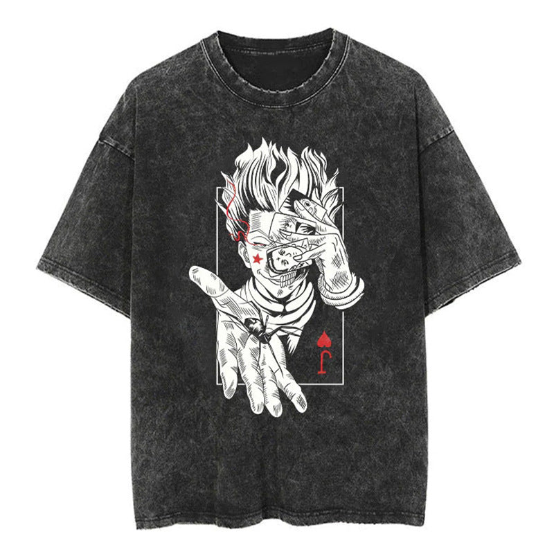 Japanese Vintage Oversized Cartoon T-Shirt (Loose Fit)