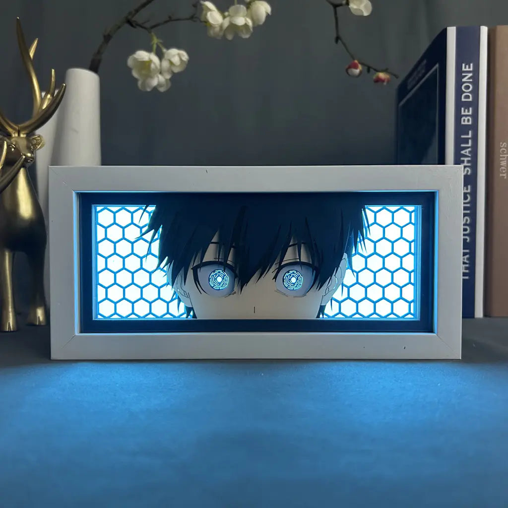 Anime Paper Cut Light - Warrior Desktop Decoration