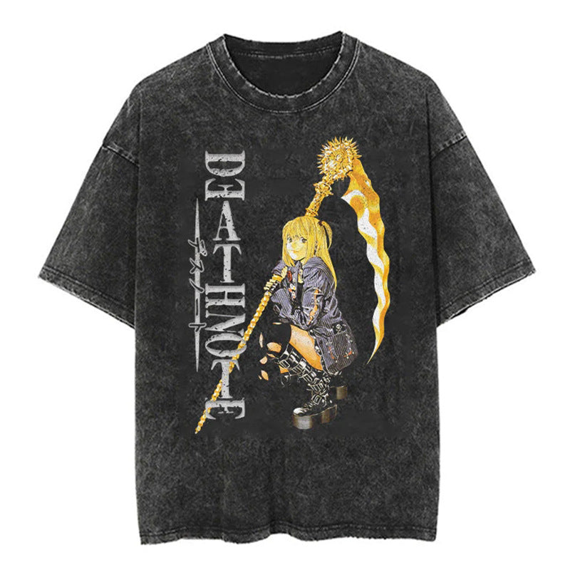 Japanese Vintage Oversized Cartoon T-Shirt (Loose Fit)