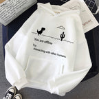 Retro Dinosaur Hoodie Sweater