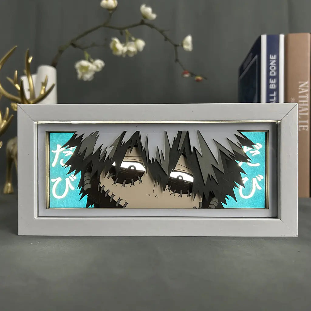 Anime Paper Cut Light - Warrior Desktop Decoration