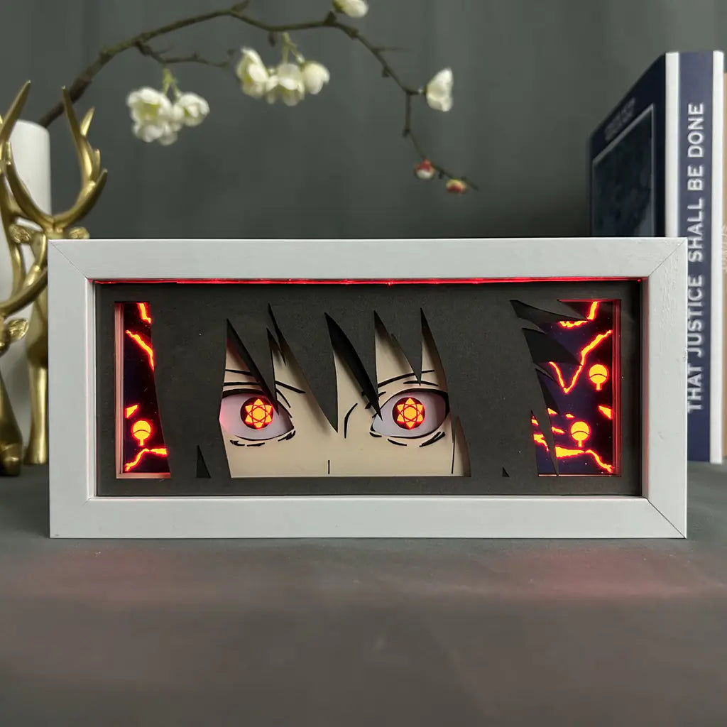 Anime Paper Cut Light - Warrior Desktop Decoration