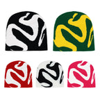 Winter Autumn Warm Beanies Hip Hop Ear Gorras Outdoor Windproof Y2K Letter Print Knitted Hat for Women Men Skiing Cap Cycling
