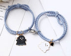 Ghost Emoji Couple Bracelet