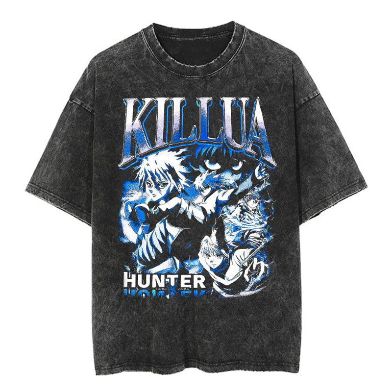 Japanese Vintage Oversized Cartoon T-Shirt (Loose Fit)