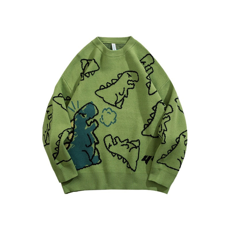 Dinosaur Cartoon Knitted Sweater