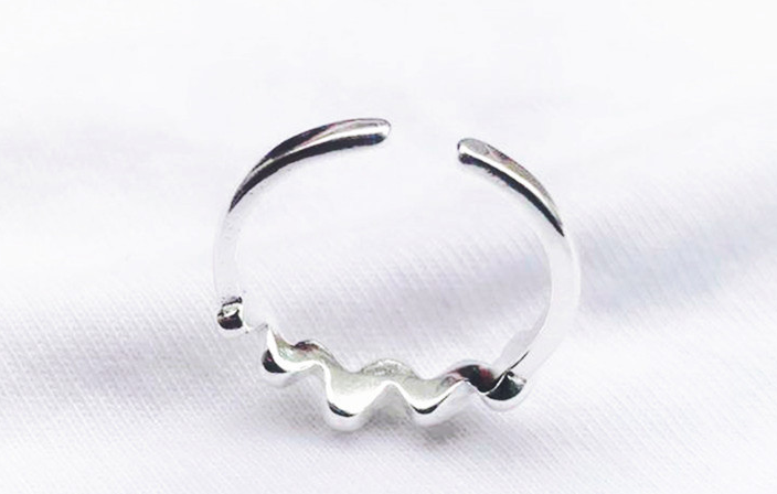 Wavy Open Ring - Korean Style Ring