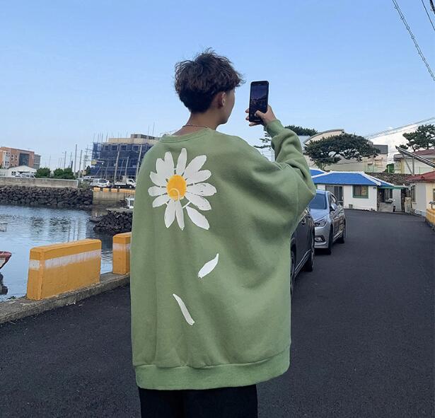 Chrysanthemum Hoodie Couple Hip Hop Jacket