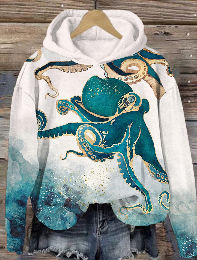 Oversized Women's Casual Hoodie with Hood