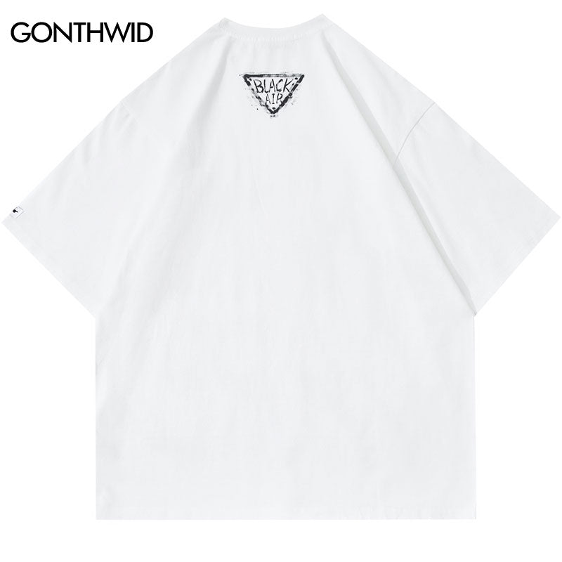 Vintage Punk Oversized Graphic T-Shirt for Men