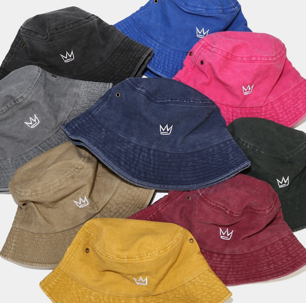 Vintage Distressed Washed Cotton Crown Fisherman Hat