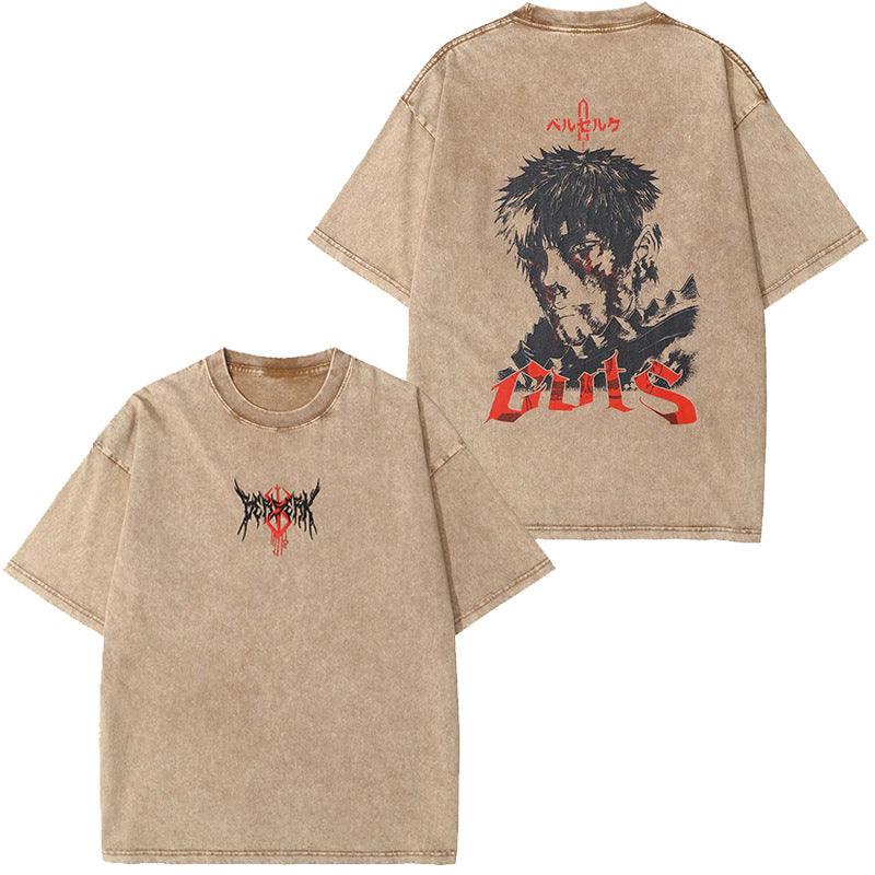 Japanese Vintage Oversized Cartoon T-Shirt (Loose Fit)