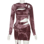 Lace Up Skirt Set for Women