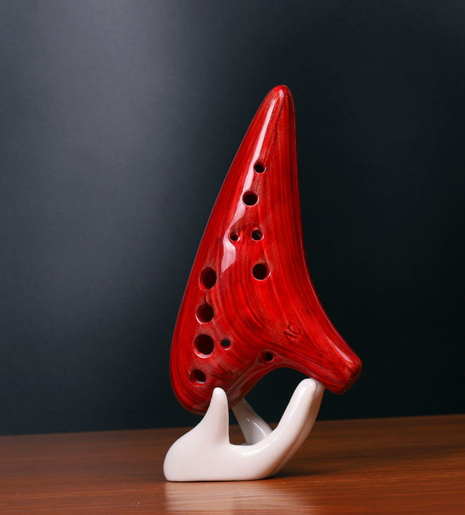 Wood Grain 12-Hole Ocarina Professional Edition