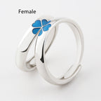 Original Blue Clover Couple Ring